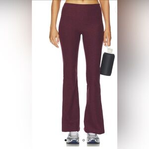 Beyond Yoga Burgundy Flare Pants Size S